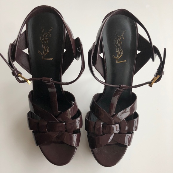 Yves Saint Laurent Shoes - SAINT LAURENT TRIBUTE PLATFORM SANDAL- WORN ONCE